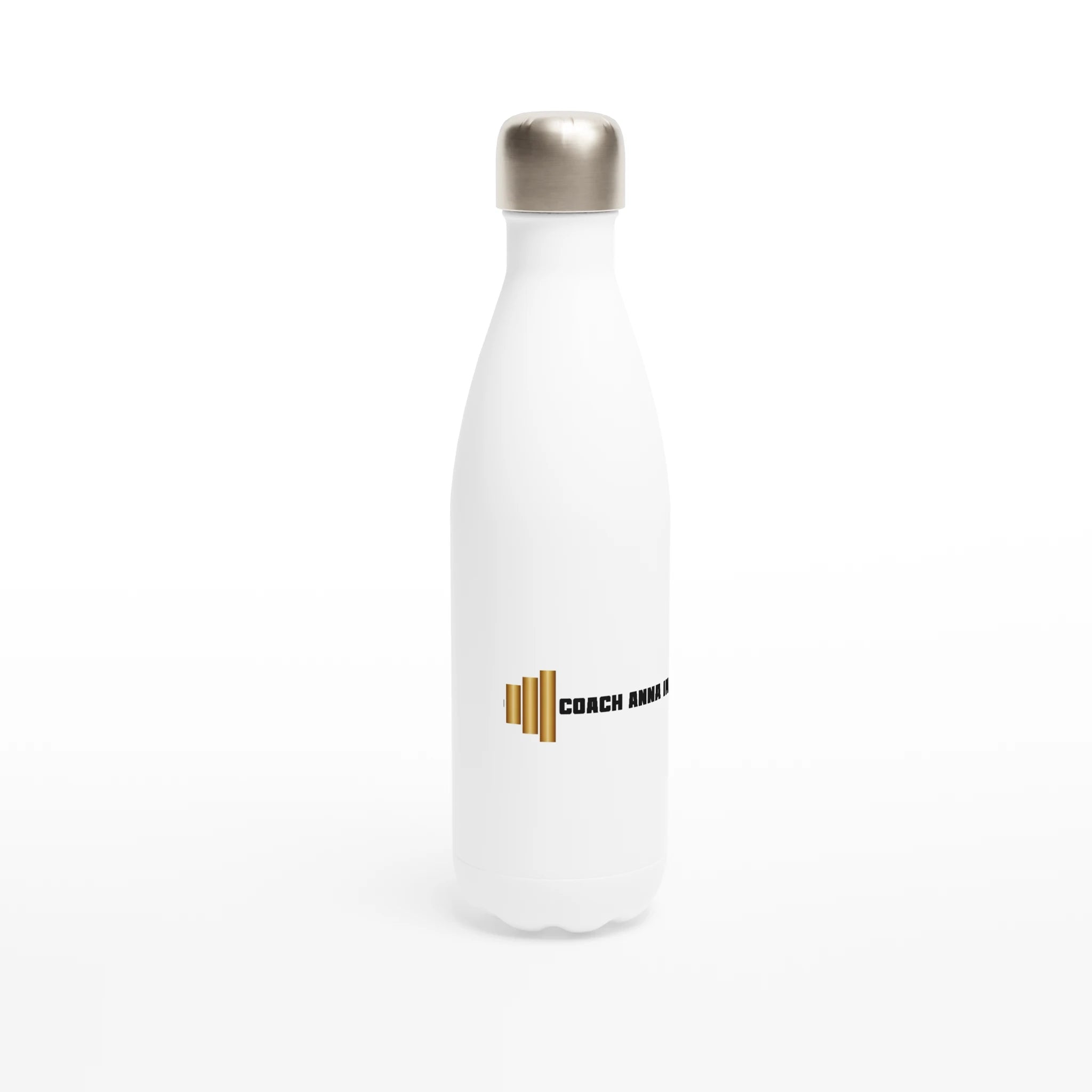 White 17oz Stainless Steel Water Bottle - Coach Anna Inc