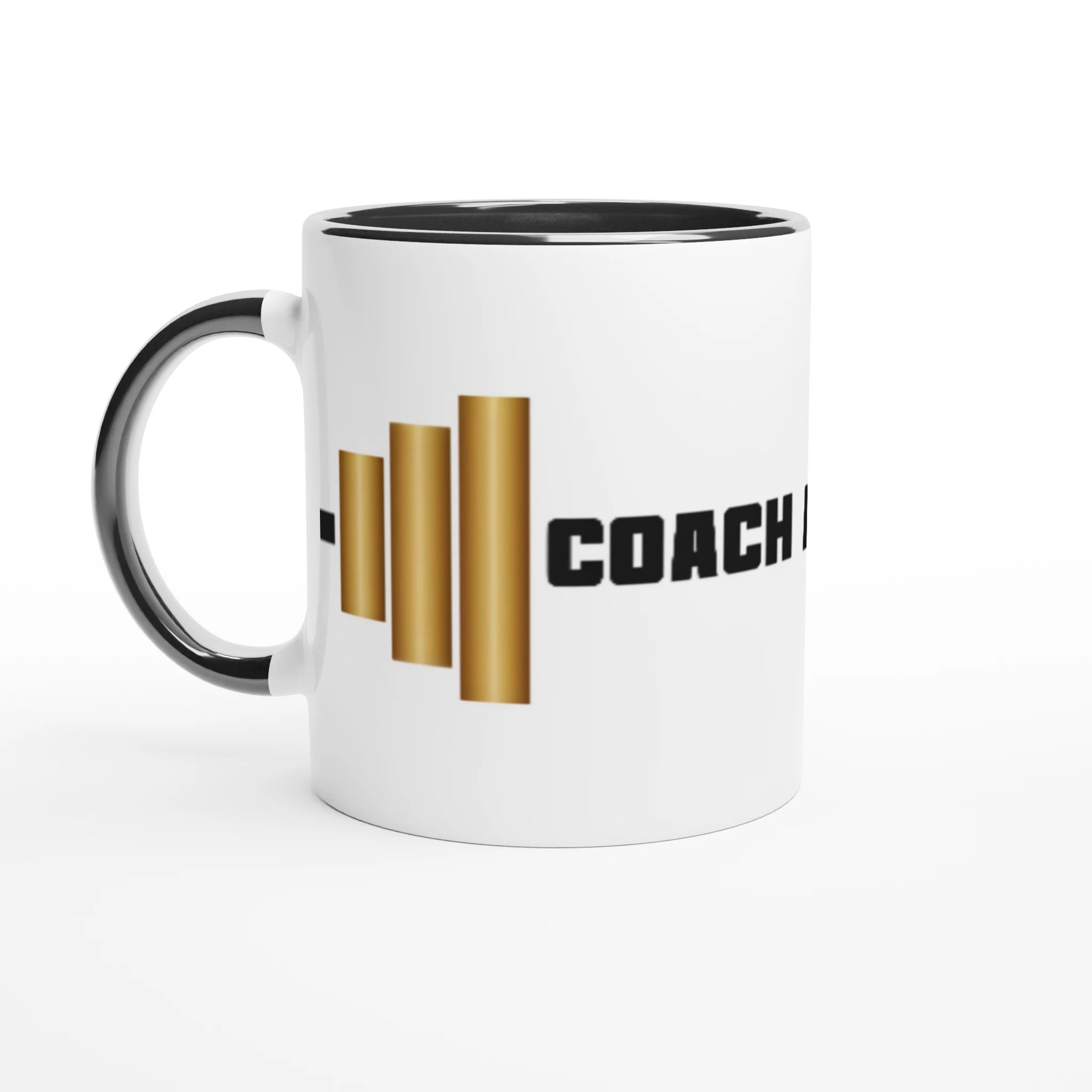 White 11oz Ceramic Mug with Color Inside - Coach Anna Inc