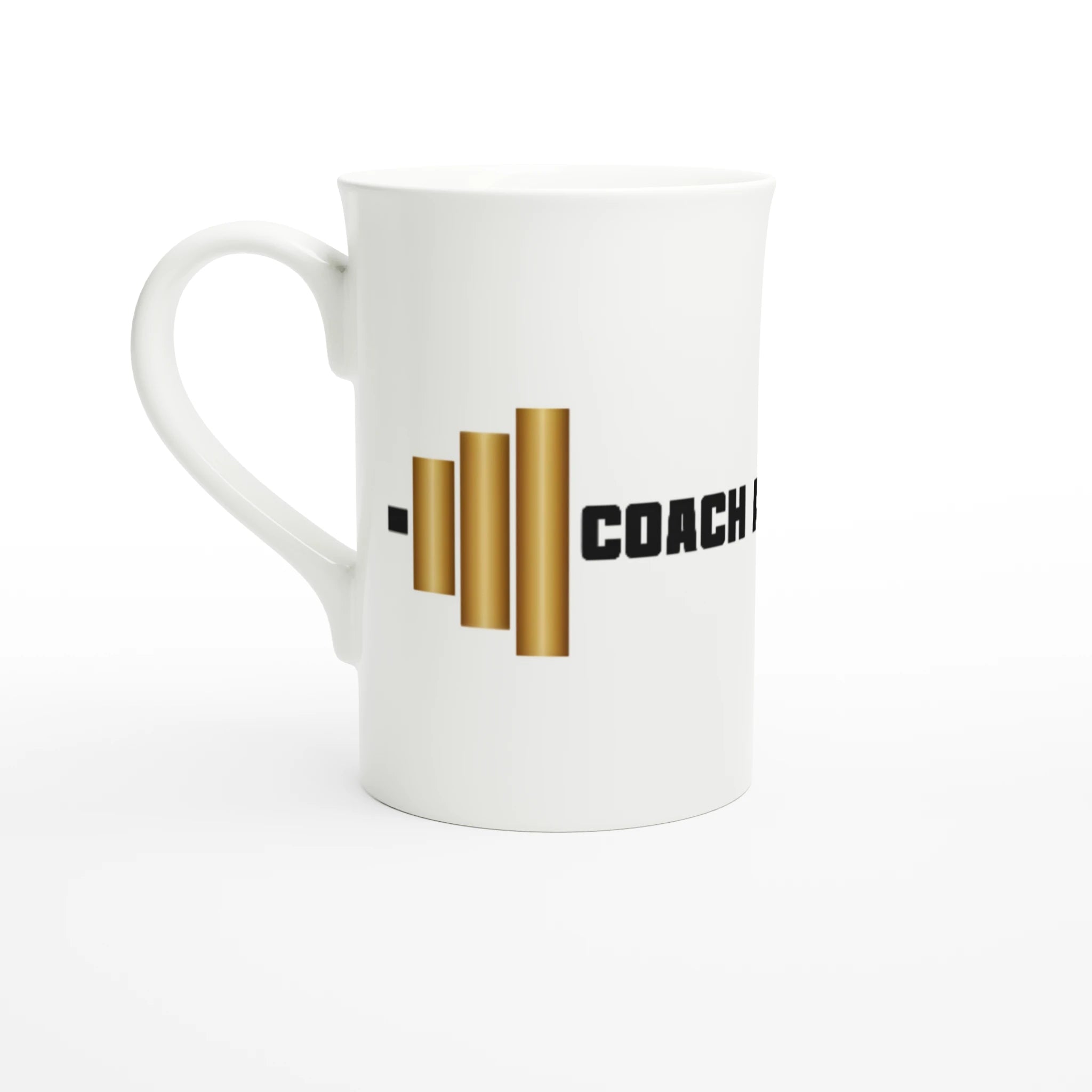 White 10oz Porcelain Slim Mug - Coach Anna Inc